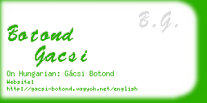 botond gacsi business card